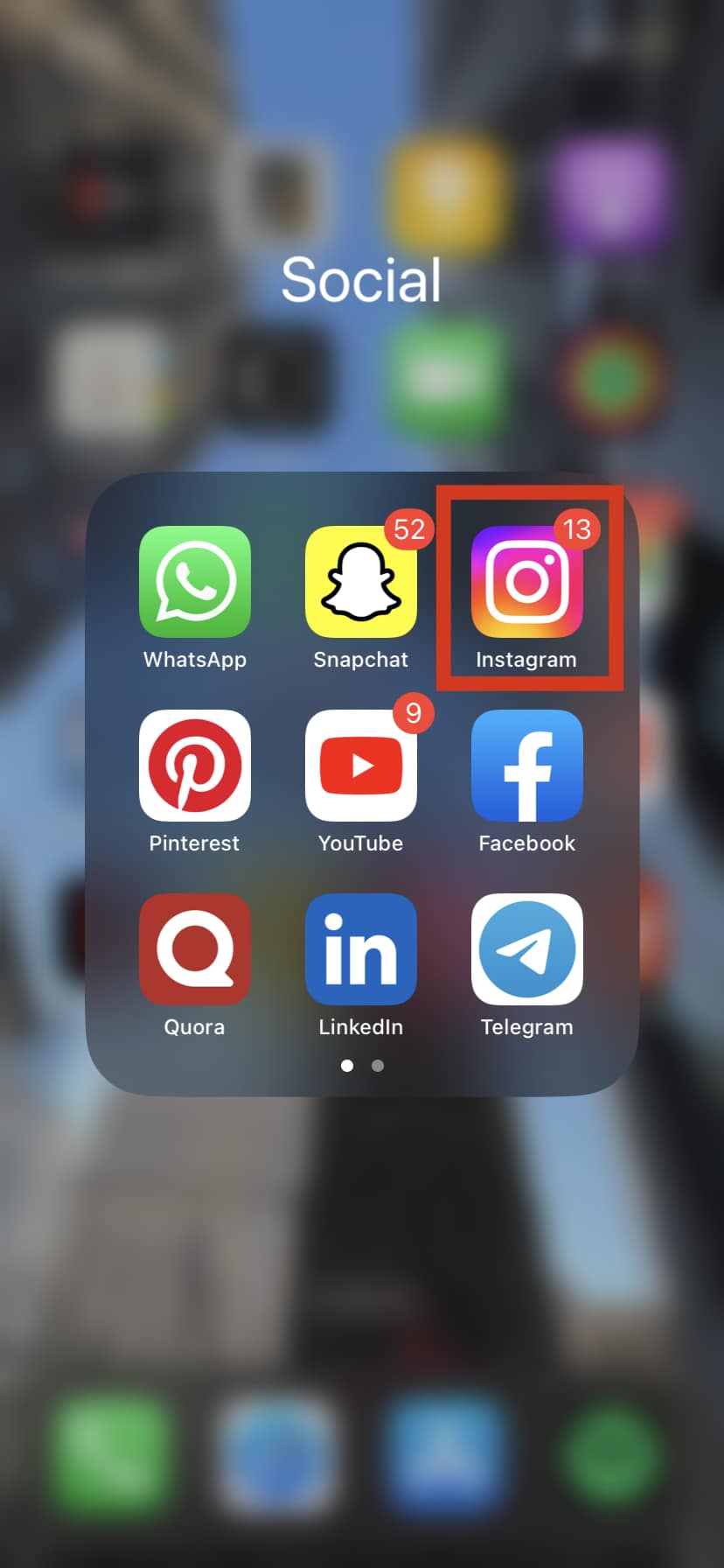 Apri l'app Instagram