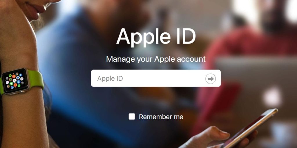 accedi al tuo ID Apple.