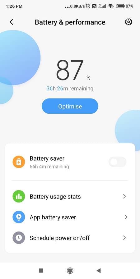 La modalità di risparmio energetico consente di scaricare la batteria a un ritmo più lento e consumare meno batteria