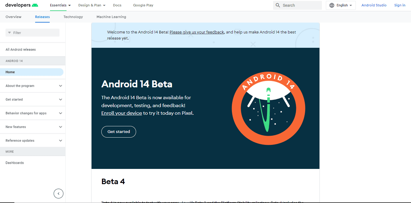 Quando è la data di rilascio di Android 14