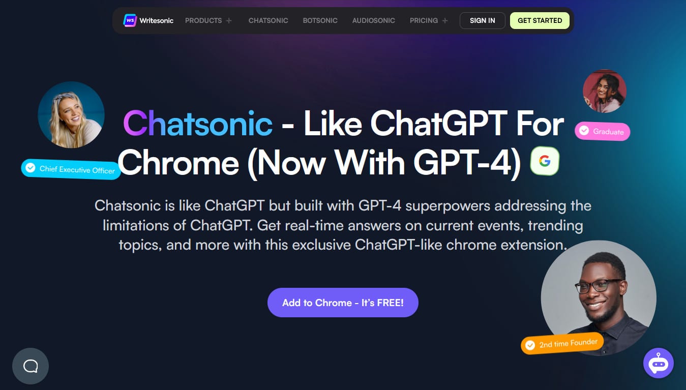 Estensione ChatSonic per Chrome