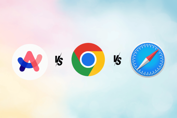 arc browser vs chrome vs safari