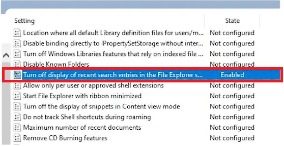 Seleziona Disattiva la visualizzazione delle voci di ricerca recenti nella casella di ricerca di Esplora file Come disinstallare o rimuovere definitivamente Bing su Windows 11