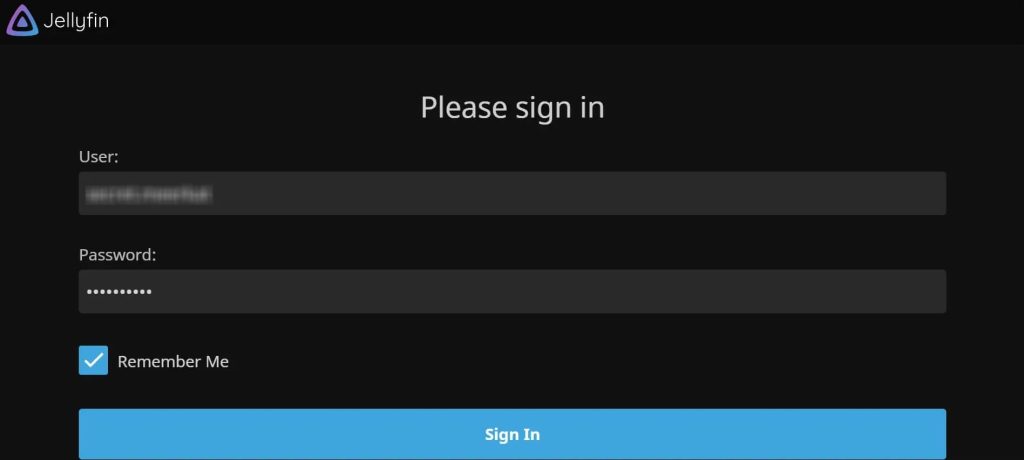 Accedi al tuo account Jellyfin su Nvidia Shield TV