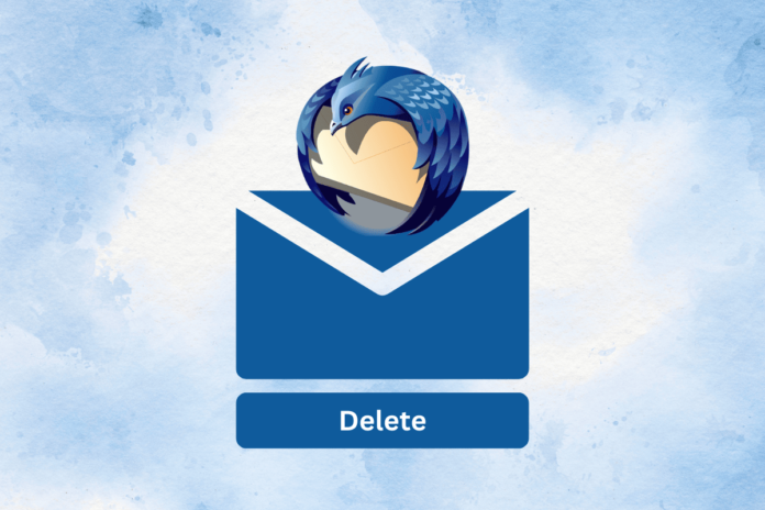 Delete email accounts on Thunderbird