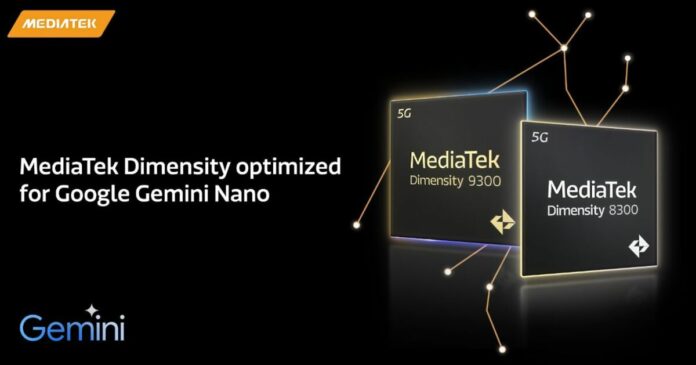 MediaTek annuncia il supporto per il modello Gemini Nano di Google nei suoi SoC