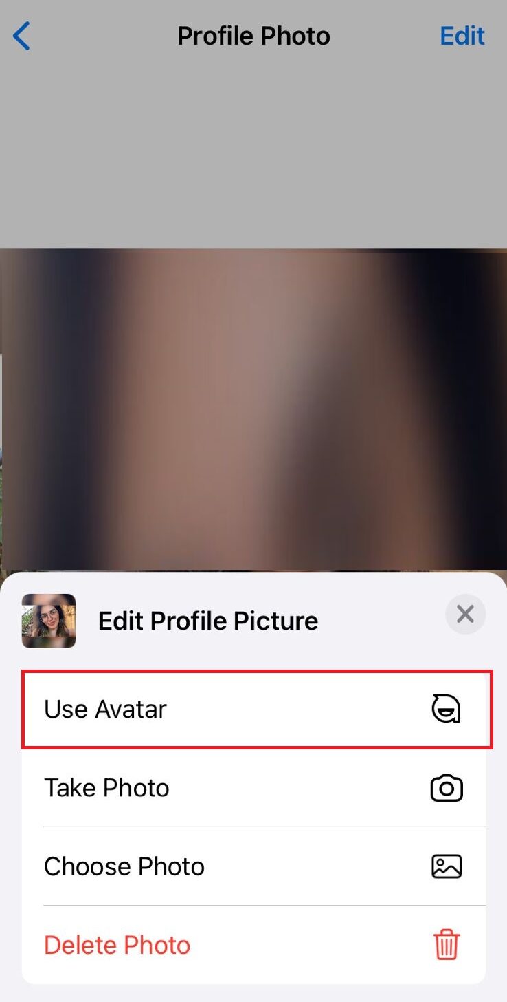 seleziona Usa avatar | Come risolvere il problema con l'avatar di WhatsApp che non funziona o non viene visualizzato